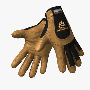 3dsmax work gloves -
