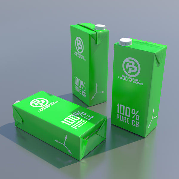 3d Milk Package