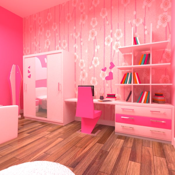 max cartoon girl room