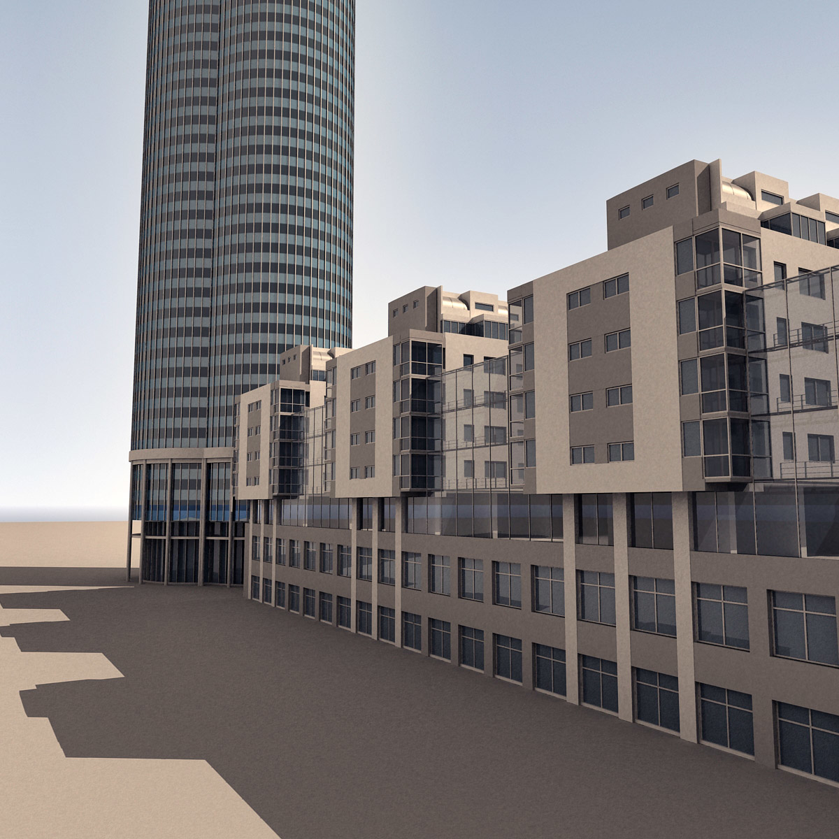 现代建筑0193d模型