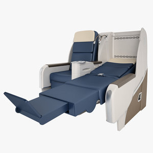 air france seat 3d max
