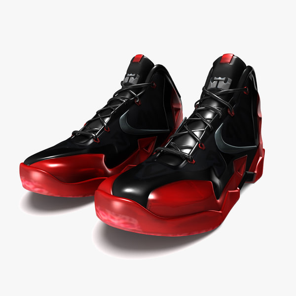 3d lebron james 11 shoes model