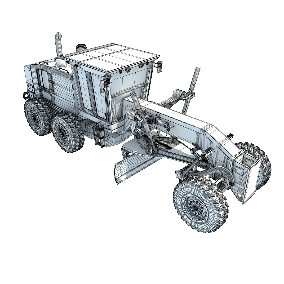 3dsmax motor grader