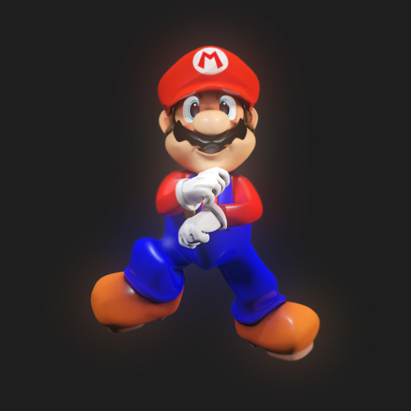 3d model super mario rigged