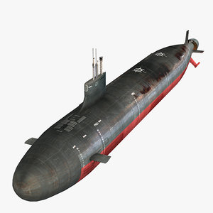 3ds max uss seawolf ssn-21 submarine