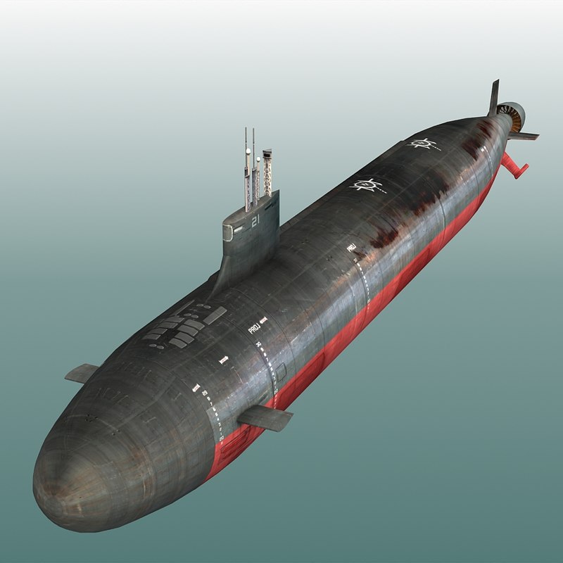 3ds max uss seawolf ssn-21 submarine