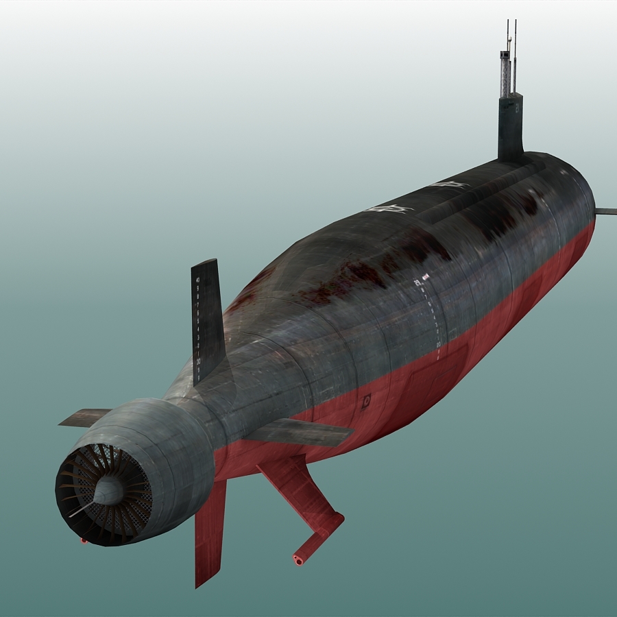 潛艇uss seawolf ssn-213d模型