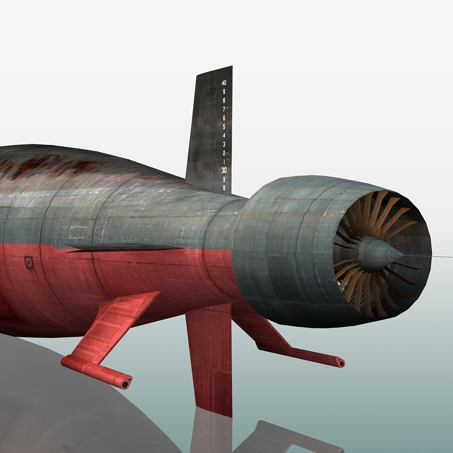3ds max uss seawolf ssn21 submarine