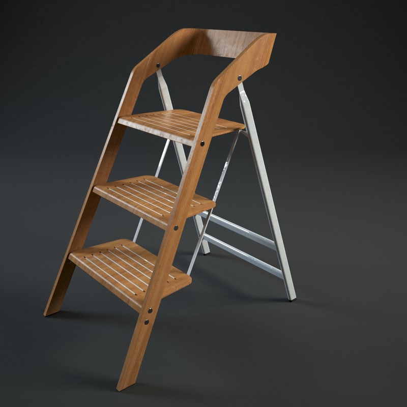Maarten Usit Stepladder Chair 3d Max