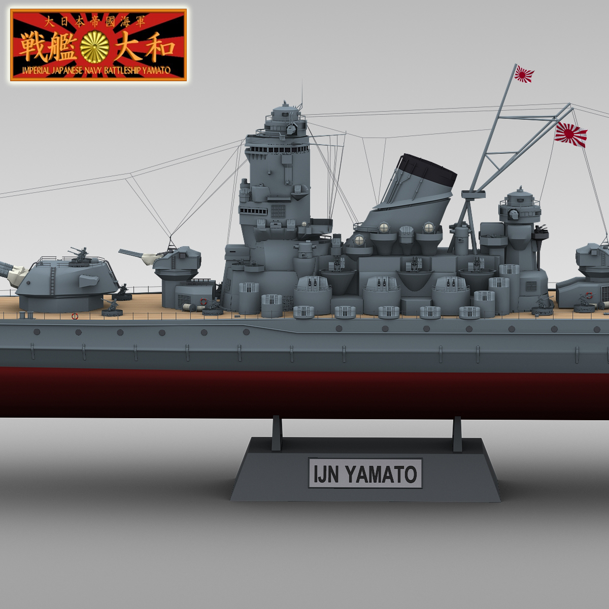 3d Model Ijn Yamato