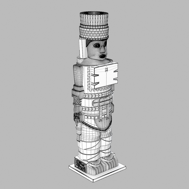 3ds max machu picchu statue