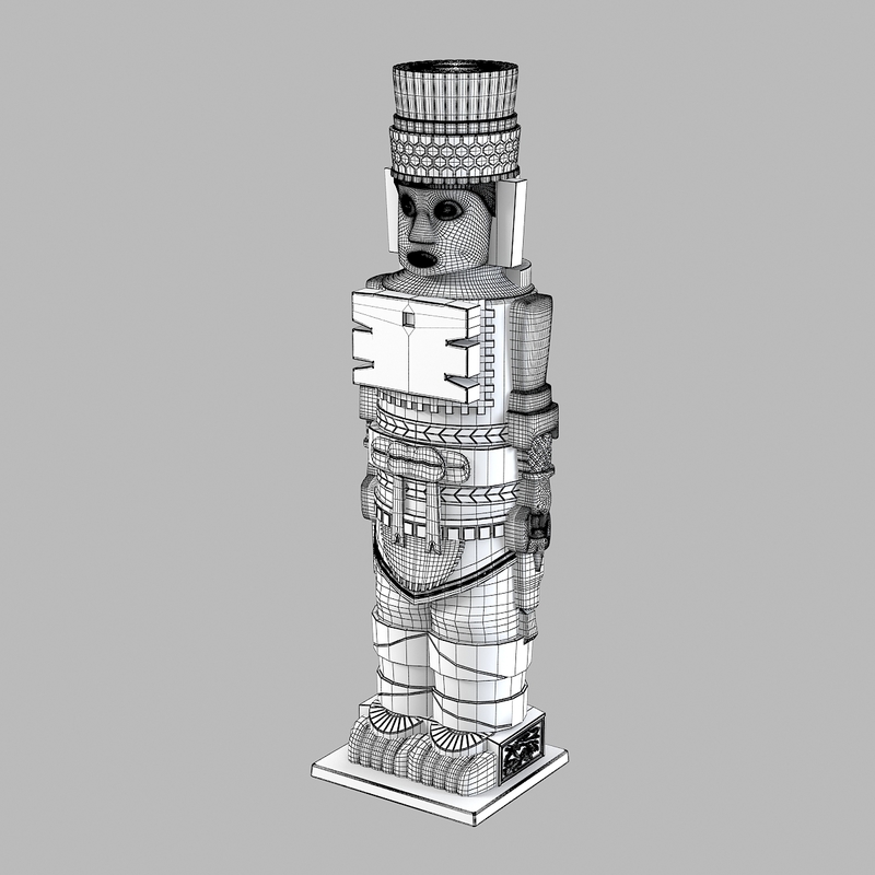 3ds max machu picchu statue