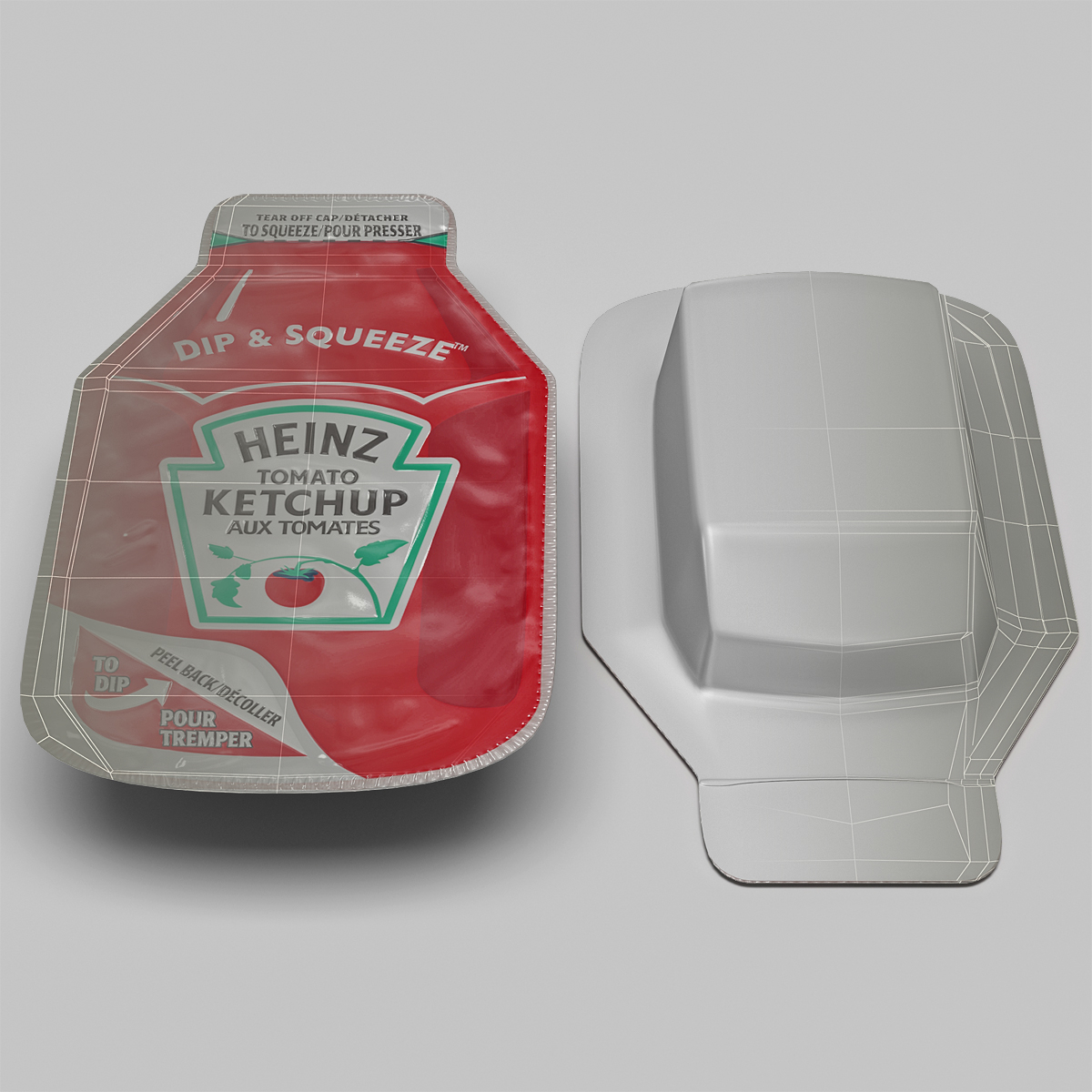 3ds ketchup heinz dip squeeze