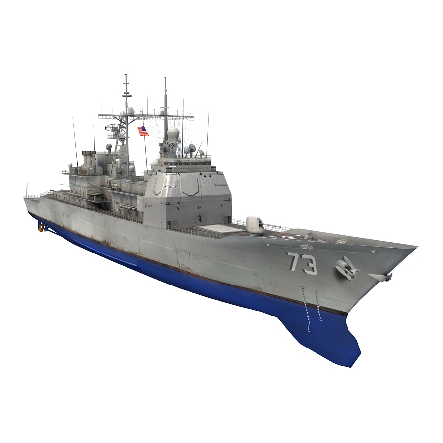 3d model uss port royal cg73