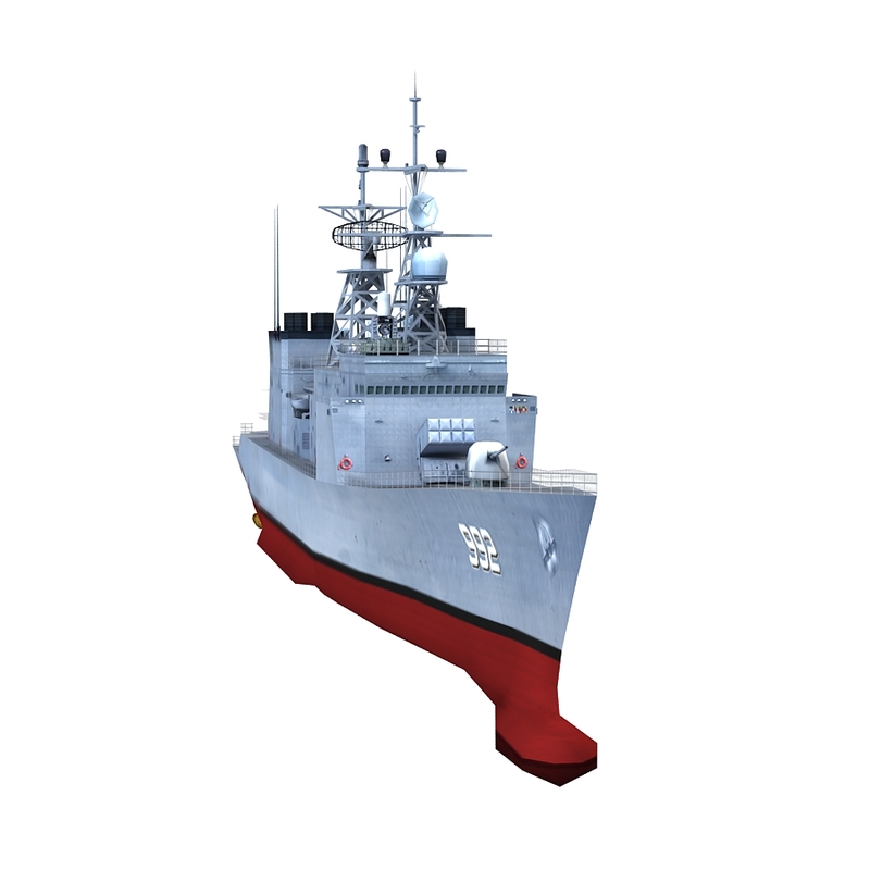 uss fletcher dd-992 dd 3d max