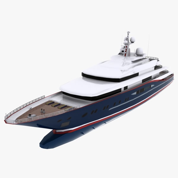 低聚3d游艇模型