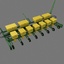 sowing machine 3d model