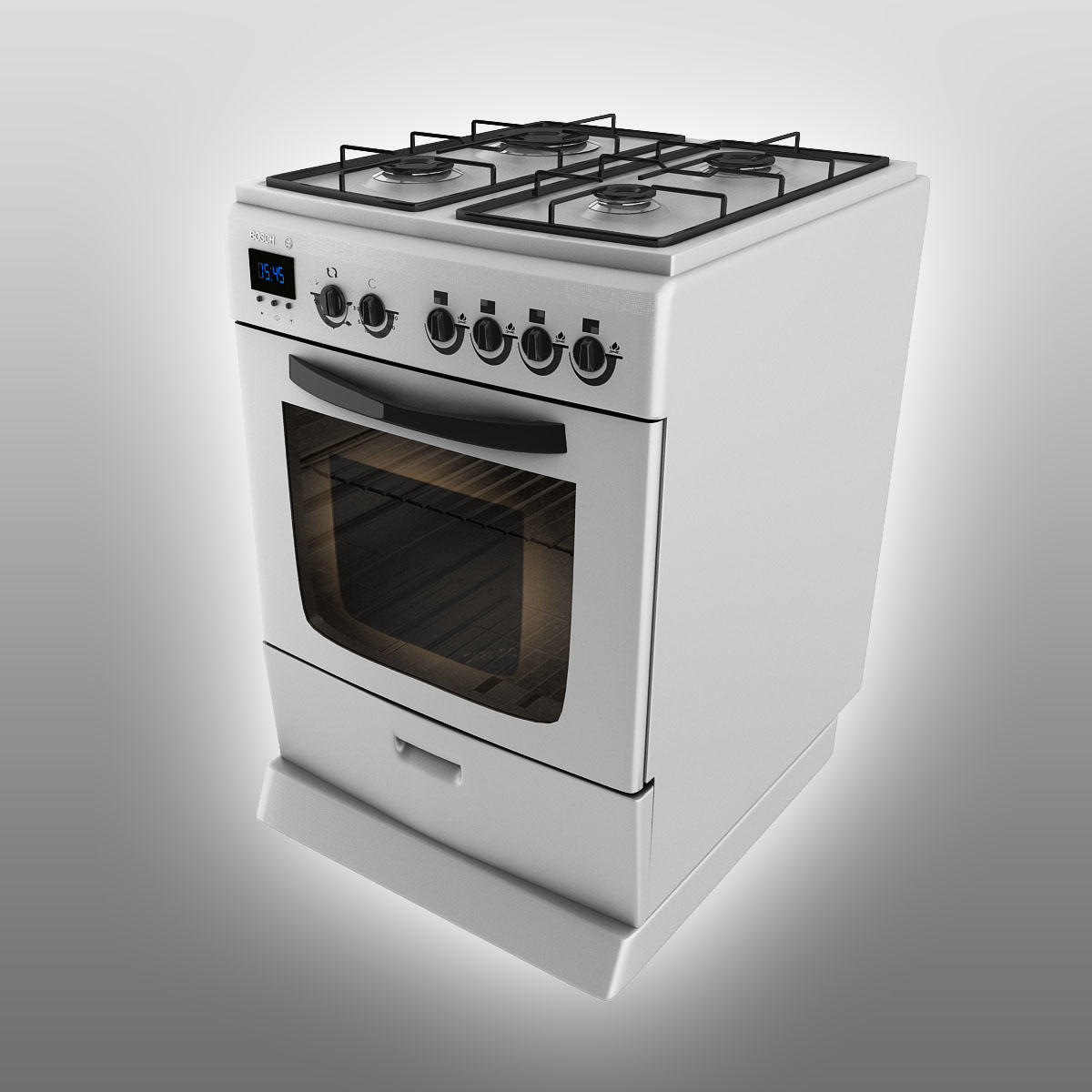 3d Stainless Steel Oven