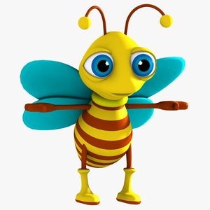 3d bee character