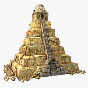 aztec pyramid 3d