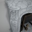 antique french white marble