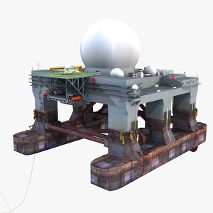 3d sbx- sea-based x-band radar model