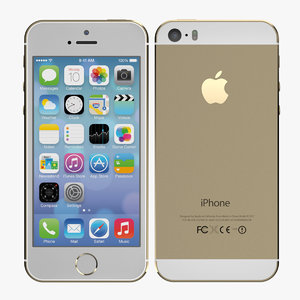 smartphone apple iphone 5s 3d model