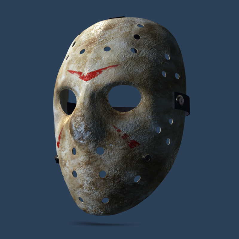 Famous Mask Jason Voorhees Obj 