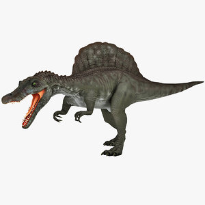 spinosaurus prehistoric modelled 3d 3ds