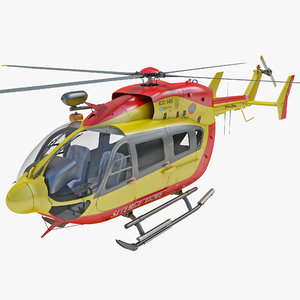 max eurocopter ec145 rigged helicopter