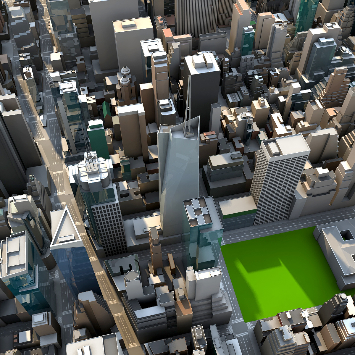 New York City Manhattan 3d Model