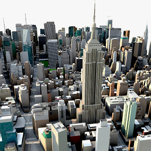 new york city manhattan 3d model