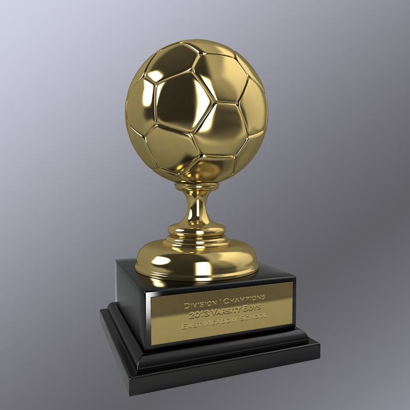 3d model soccer trophy