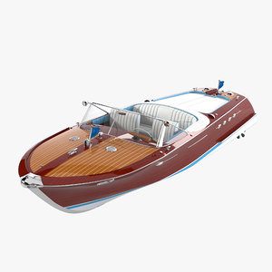 riva aquarama boat 3d model