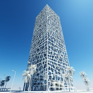 modern architectural 3d model