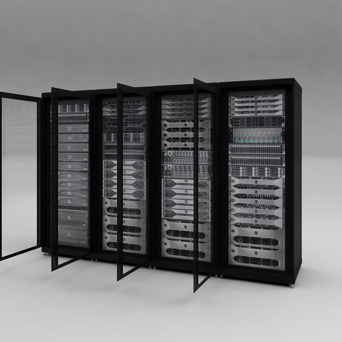 3d server racks dell