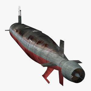3ds max s connecticut ssn-22 submarine