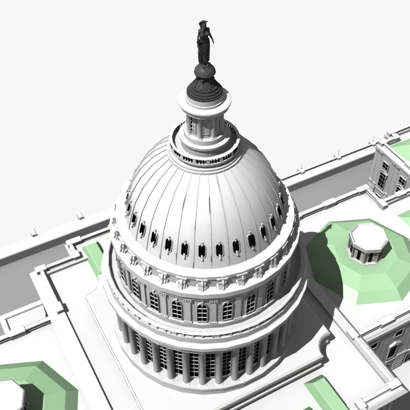 3d model united states capitol building