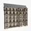 3d facade parisian model