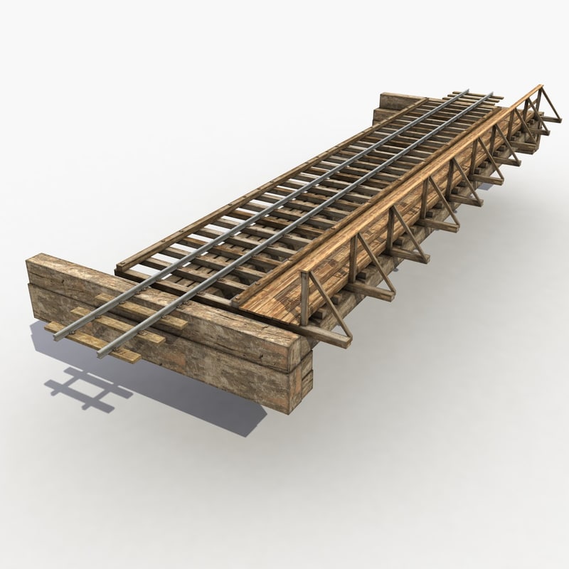 wooden railway bridge