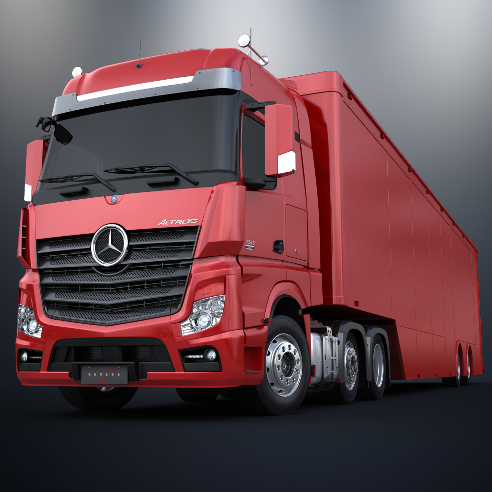 3dsmax mercedes benz actros 6x4