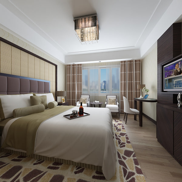 3d hotel room model