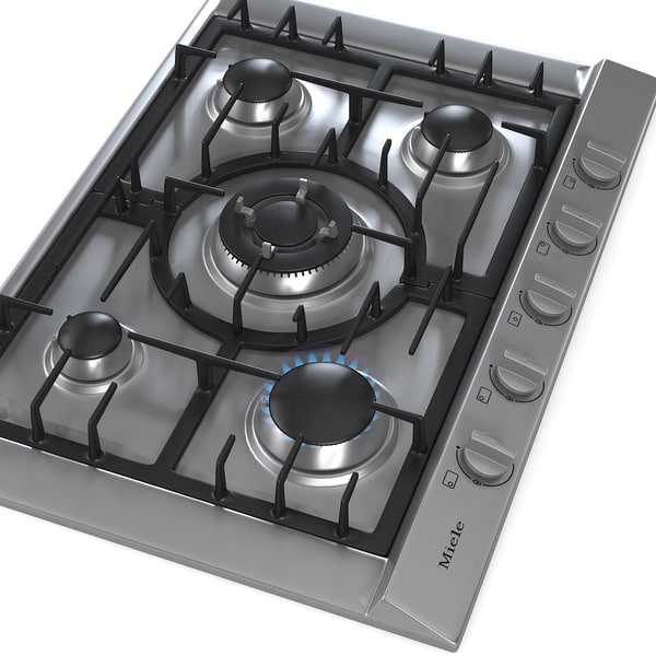 miele cooktop 3d model