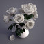 bouquet roses 3d max