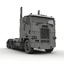 3d model of cabover truck