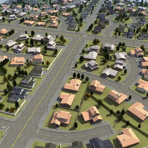3d residential development model