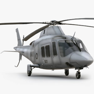 3d model agusta helicopter interior