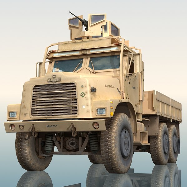 oshkosh mtvr military cargo truck 3d max