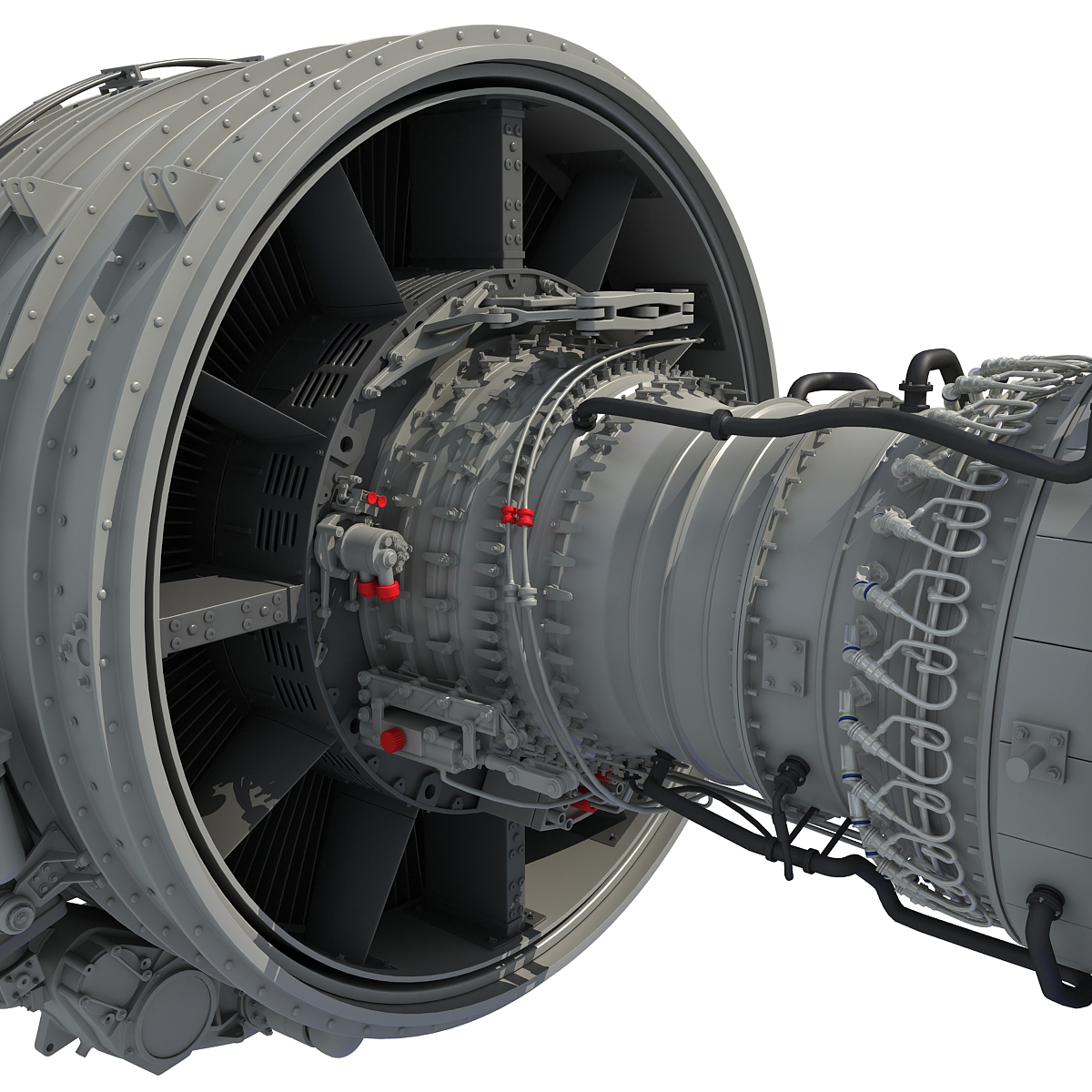 3ds Cfm56 Turbofan Aircraft Engine