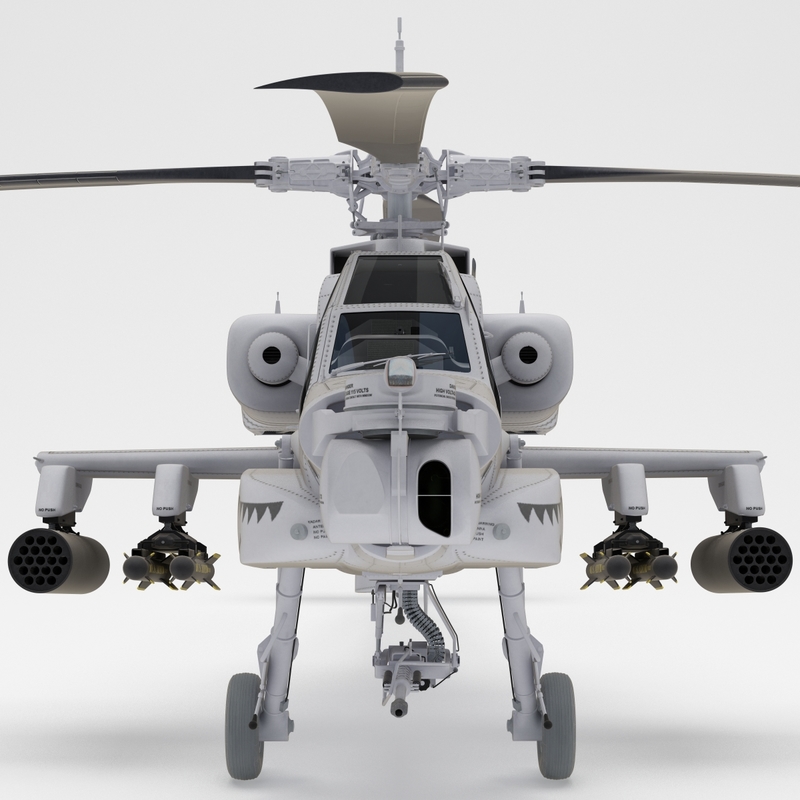 ah-64 apache 2 helicopter 3d obj